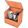 Gardiun Caseta Elevada Depuradora Piscina/Armario Multiusos Pool 91x137x120 cm de Madera