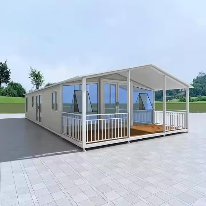Casa portátil prefabricada móvil expandible de 6 x 12 m 